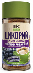 Цикорий ULISS с Черникой натуральный сублимированный с/б, 85г*12