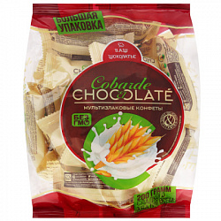 Конфета Мультизлаковая Co barre de CHOCOLAT с белой глазурью, м/у 200г*21