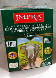 Чай IMPRA Зелёная Серия чёрный мелколистовой карт/у, 200г*20 Россия