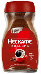 Кофе NESCAFE Classic растворимый с молотым с/б, 95г*12