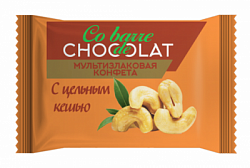 Конфета Мультизлаковая Co barre de CHOCOLAT с цельным кешью, с белой глазурью, м/у 1кг*5