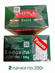Чай IMPRA Зелёная Серия чёрный мелколистовой карт/у, 200г*20 Россия